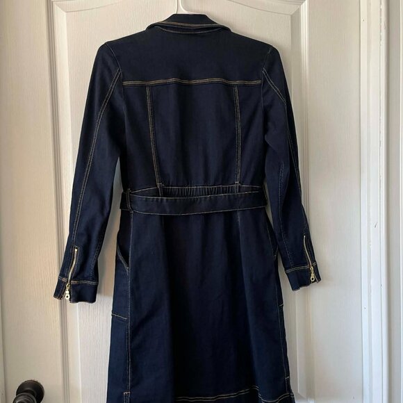 INC Internatinal Concepts Belted Denim Shirtdress Women's size 6 - Picture 4 of 6